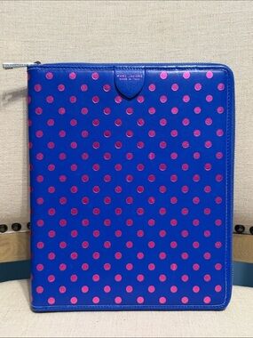 Marc Jacobs Royal Blue Leather Tablet Case